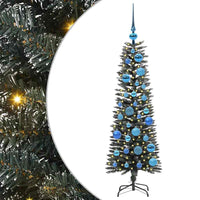 Albero di Natale Artificiale-Albero Natalizio con 150 LED Verde 120 cm 883748