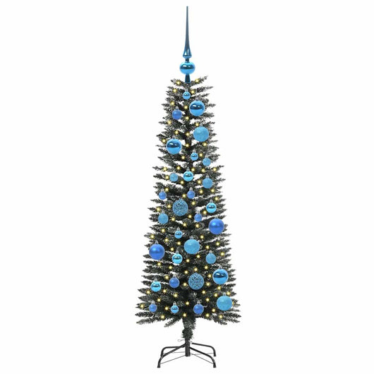 Albero di Natale Artificiale-Albero Natalizio con 150 LED Verde 120 cm 883748