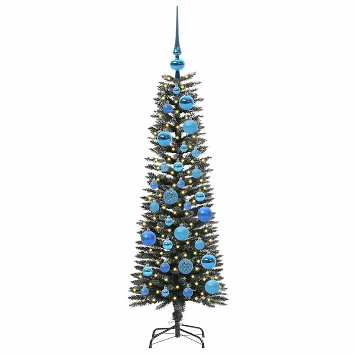 Albero di Natale Artificiale-Albero Natalizio con 150 LED Verde 120 cm 883748