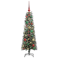 Albero di Natale Artificiale-Albero Natalizio con 150 LED Verde 120 cm 411815