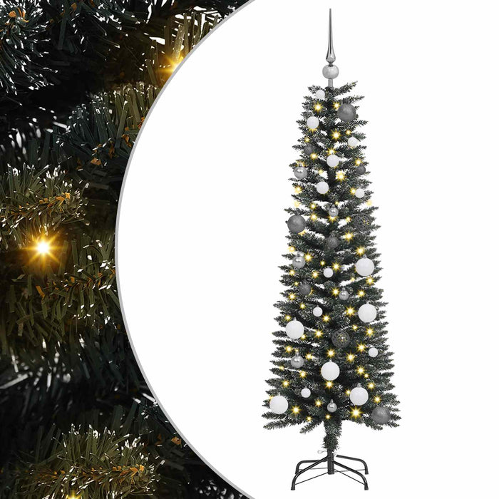Albero di Natale artificiale con 150 LED Verde 150 cm 3395927
