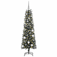 Albero di Natale artificiale con 150 LED Verde 150 cm 3395927