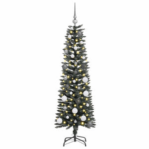 Albero di Natale artificiale con 150 LED Verde 150 cm 3395927