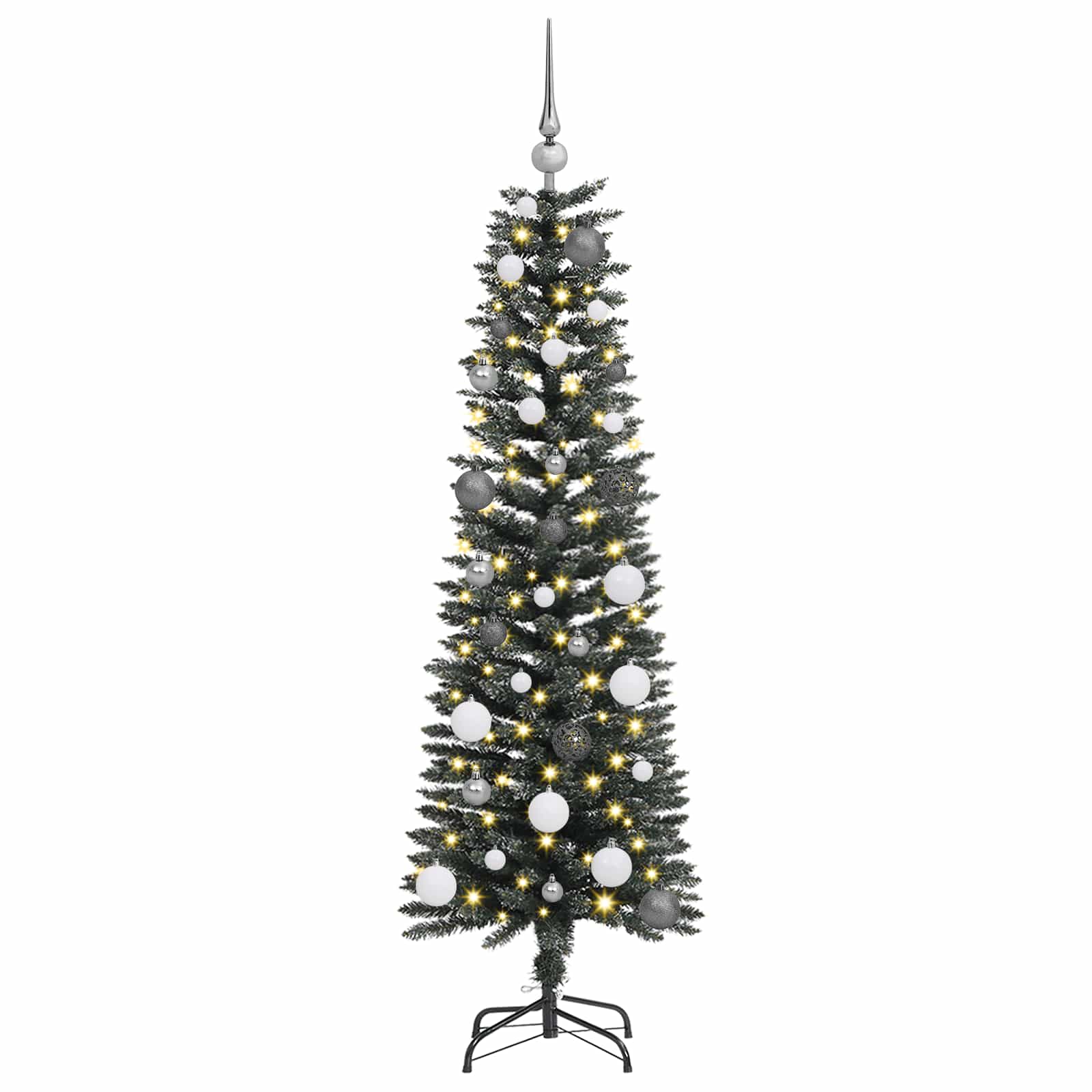 Albero di Natale artificiale con 150 LED Verde 150 cm 3395927