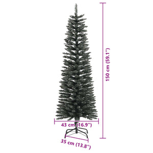 Albero di Natale artificiale con 150 LED Verde 150 cm 3395927