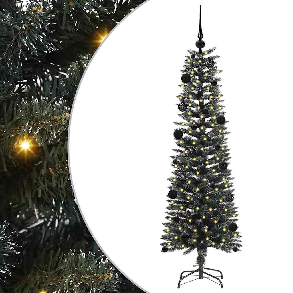 Albero di Natale Artificiale-Albero Natalizio con 150 LED Verde 150 cm 136236