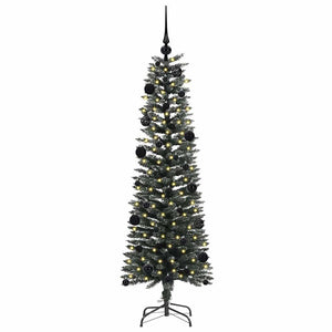 Albero di Natale Artificiale-Albero Natalizio con 150 LED Verde 150 cm 136236