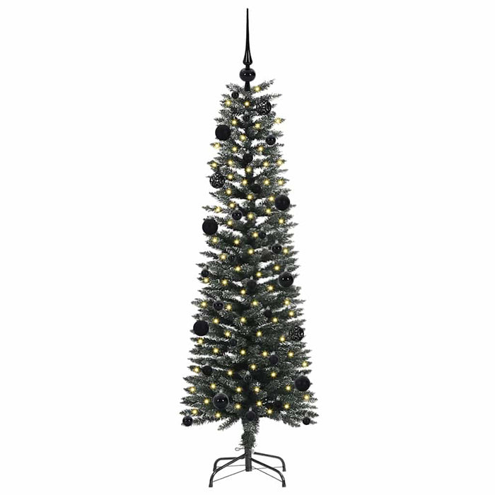 Albero di Natale Artificiale-Albero Natalizio con 150 LED Verde 150 cm 136236