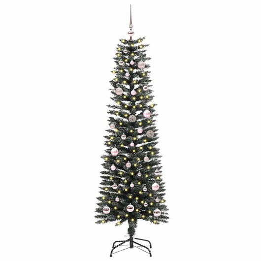 Albero di Natale Artificiale-Albero Natalizio con 150 LED Verde 150 cm 621977