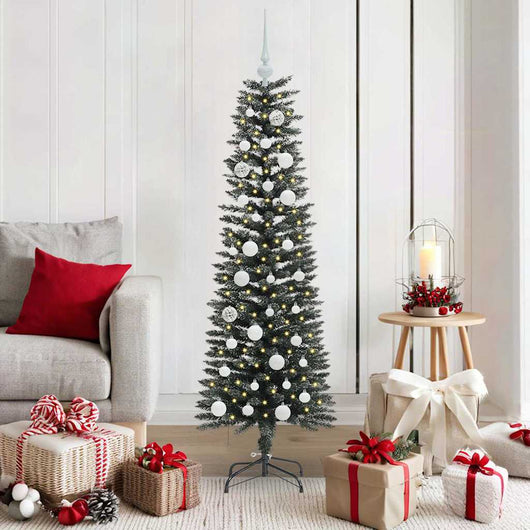 Albero di Natale artificiale con 150 LED Verde 43 x 43 x 150 cm 3395931
