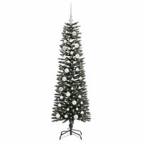 Albero di Natale Artificiale-Albero Natalizio con 150 LED Verde 150 cm 192275