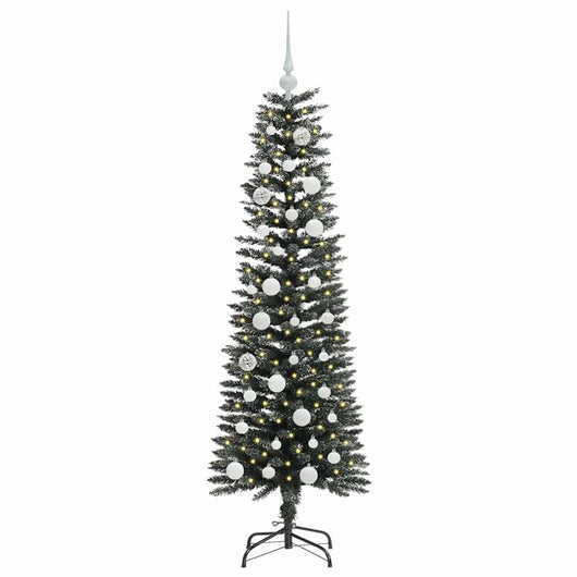 Albero di Natale Artificiale-Albero Natalizio con 150 LED Verde 150 cm 192275