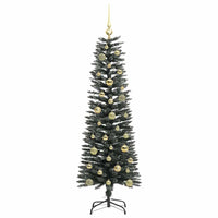 Albero di Natale artificiale con 150 LED Verde 43 x 43 x 150 cm 3395932