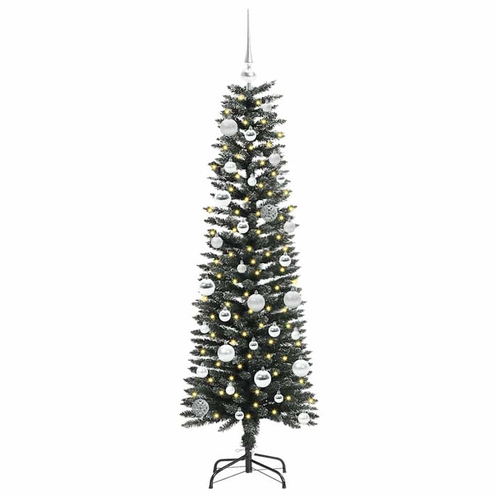 Albero di Natale Artificiale-Albero Natalizio con 150 LED Verde 150 cm 994511