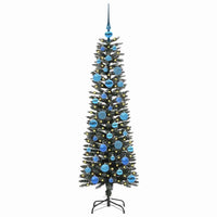 Albero di Natale Artificiale-Albero Natalizio con 150 LED Verde 150 cm 331837