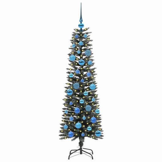 Albero di Natale Artificiale-Albero Natalizio con 150 LED Verde 150 cm 331837