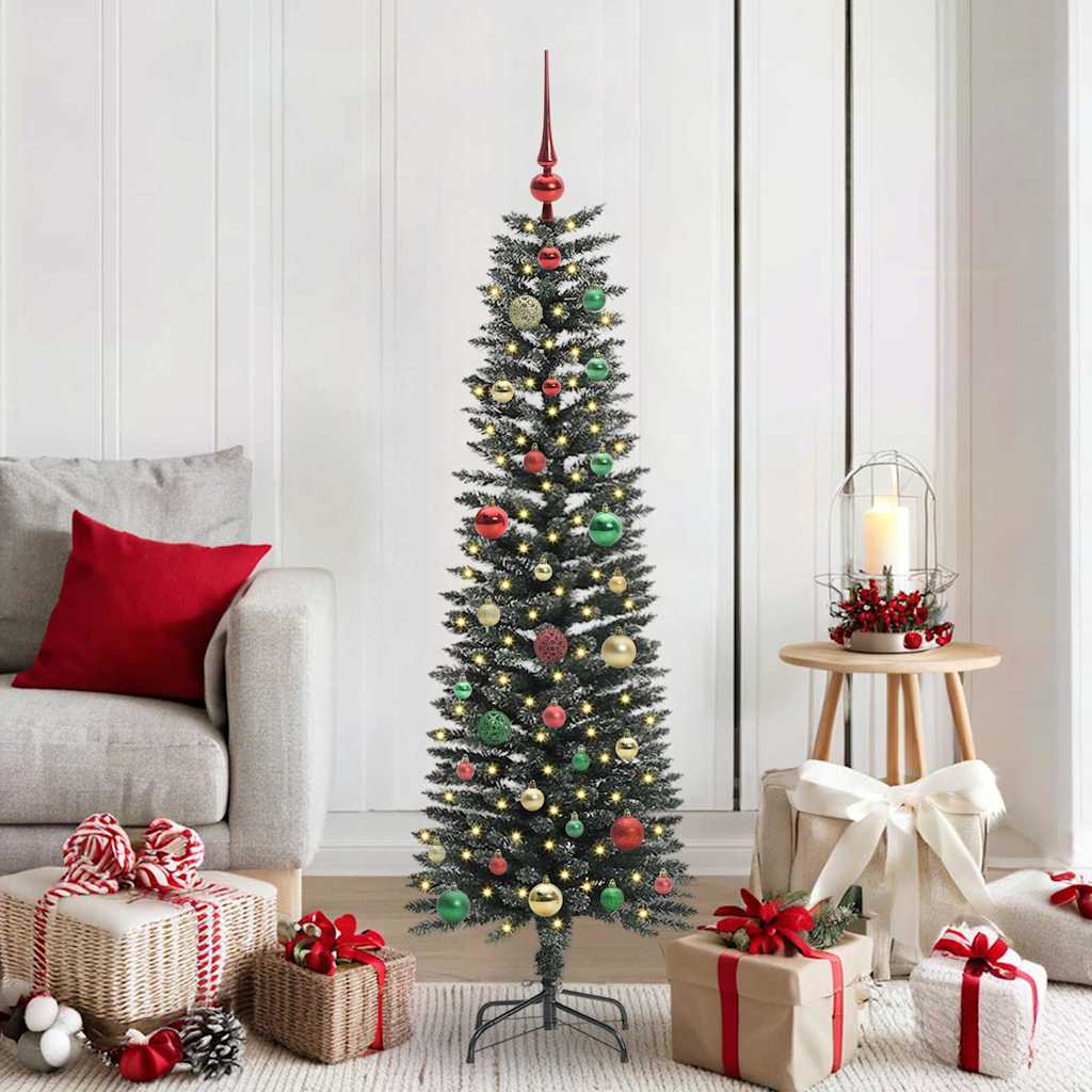 Albero di Natale artificiale con 150 LED Verde 43 x 43 x 150 cm 3395936