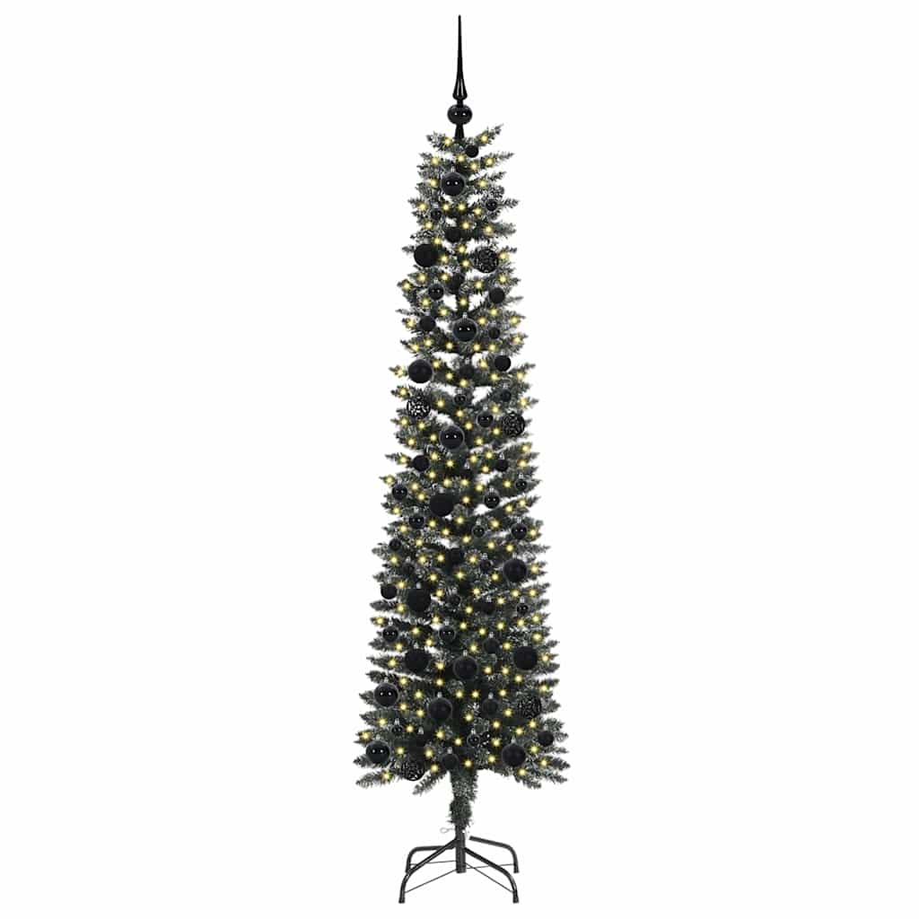 Albero di Natale Artificiale-Albero Natalizio con 300 LED Verde 180 cm 835201