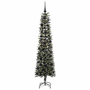 Albero di Natale Artificiale-Albero Natalizio con 300 LED Verde 180 cm 835201