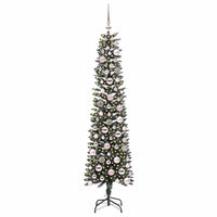 Albero di Natale Artificiale-Albero Natalizio con 300 LED Verde 180 cm 219694