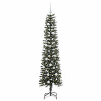 Albero di Natale Artificiale-Albero Natalizio con 300 LED Verde 180 cm 263011