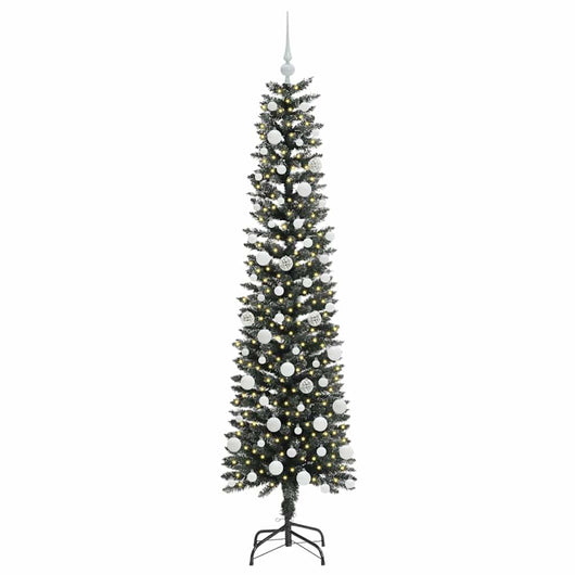 Albero di Natale Artificiale-Albero Natalizio con 300 LED Verde 180 cm 263011