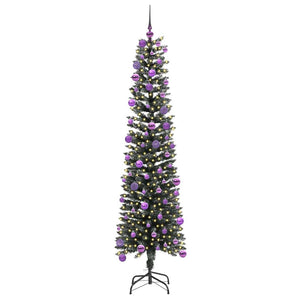 Albero di Natale Artificiale-Albero Natalizio con 300 LED Verde 180 cm 966734