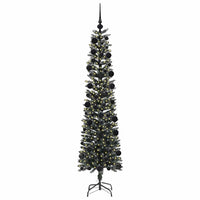 Albero di Natale Artificiale-Albero Natalizio con 300 LED Verde 210 cm 561044