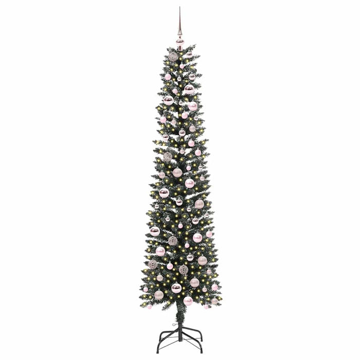 Albero di Natale Artificiale-Albero Natalizio con 300 LED Verde 210 cm 932836