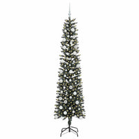 Albero di Natale Artificiale-Albero Natalizio con 300 LED Verde 210 cm 194069