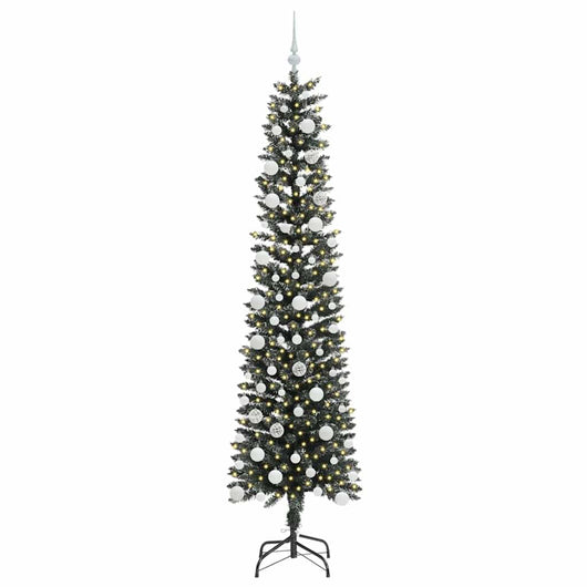 Albero di Natale Artificiale-Albero Natalizio con 300 LED Verde 210 cm 194069