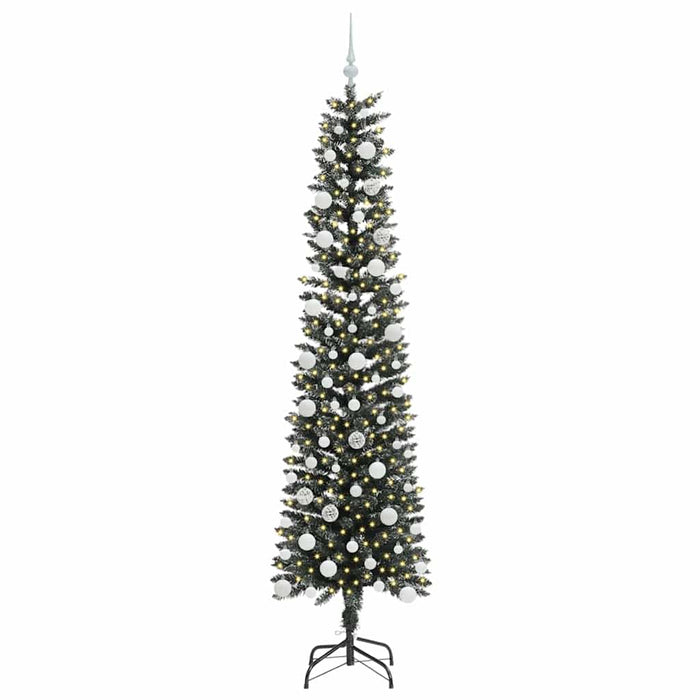 Albero di Natale Artificiale-Albero Natalizio con 300 LED Verde 210 cm 194069