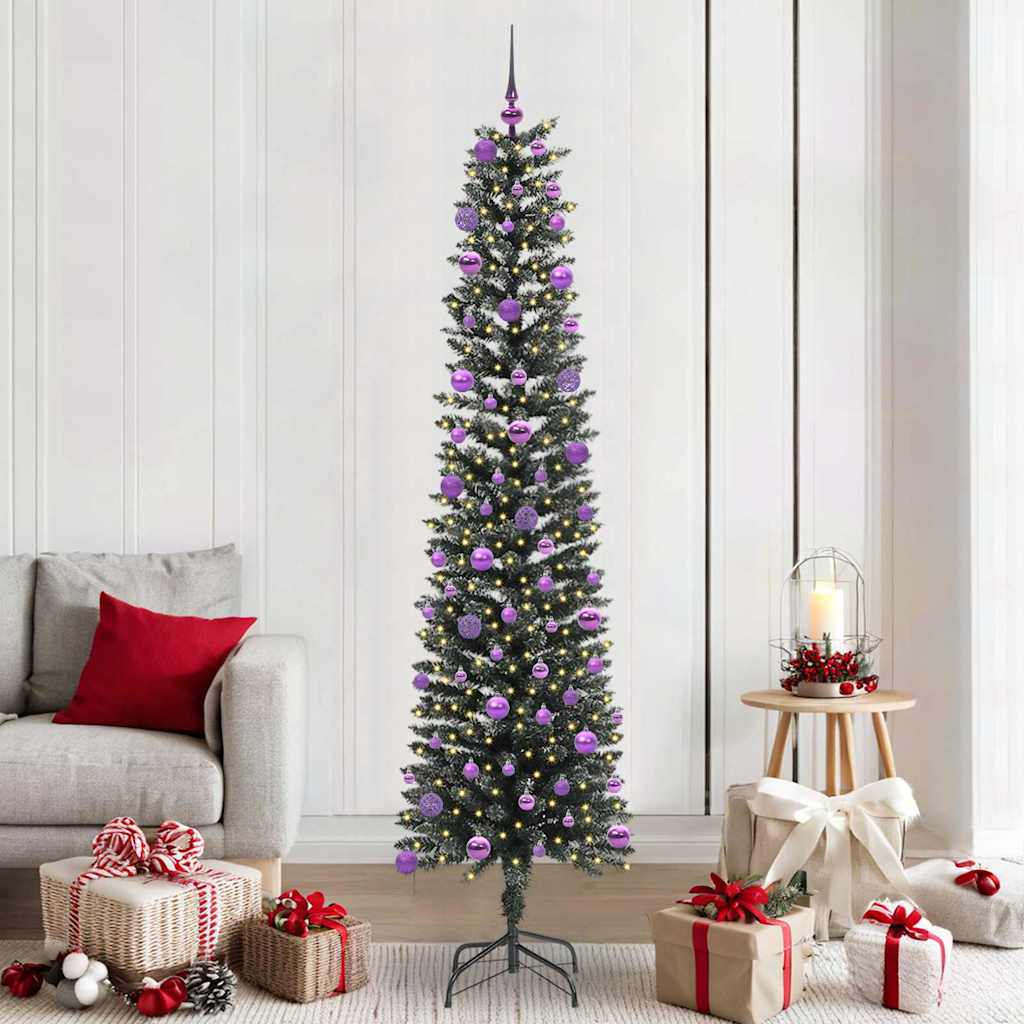 Albero di Natale artificiale con 300 LED Verde 58 x 58 x 210 cm 3395958