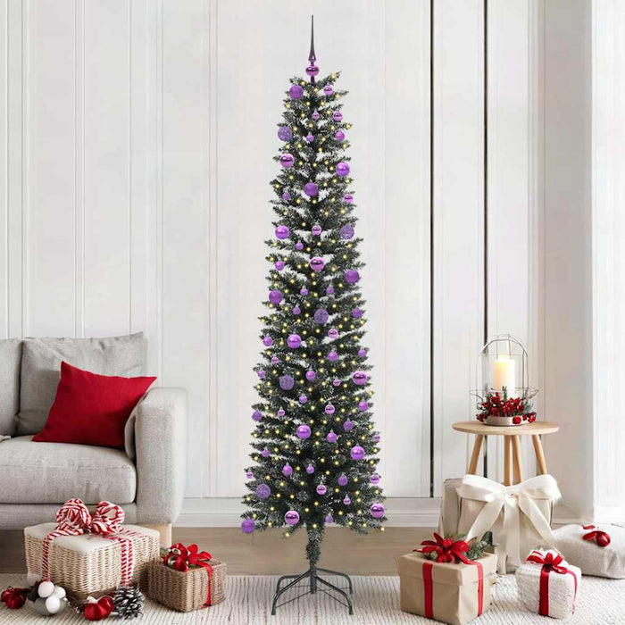 Albero di Natale artificiale con 300 LED Verde 58 x 58 x 210 cm 3395958