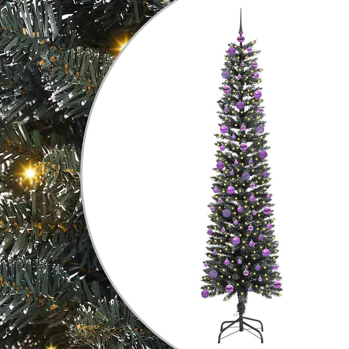 Albero di Natale Artificiale-Albero Natalizio con 300 LED Verde 210 cm 421298