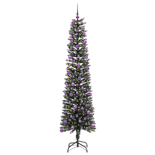 Albero di Natale Artificiale-Albero Natalizio con 300 LED Verde 210 cm 421298