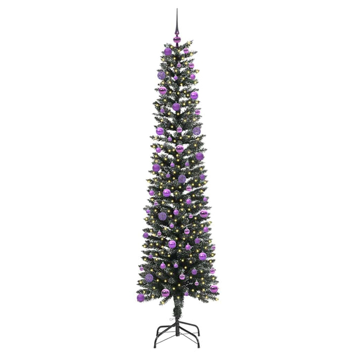 Albero di Natale Artificiale-Albero Natalizio con 300 LED Verde 210 cm 421298