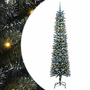 Albero di Natale Artificiale-Albero Natalizio con 300 LED Verde 210 cm 980631