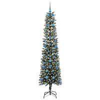 Albero di Natale Artificiale-Albero Natalizio con 300 LED Verde 210 cm 980631
