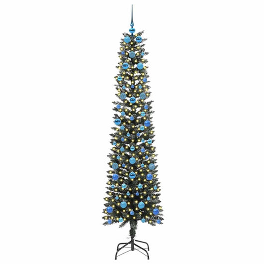Albero di Natale Artificiale-Albero Natalizio con 300 LED Verde 210 cm 980631