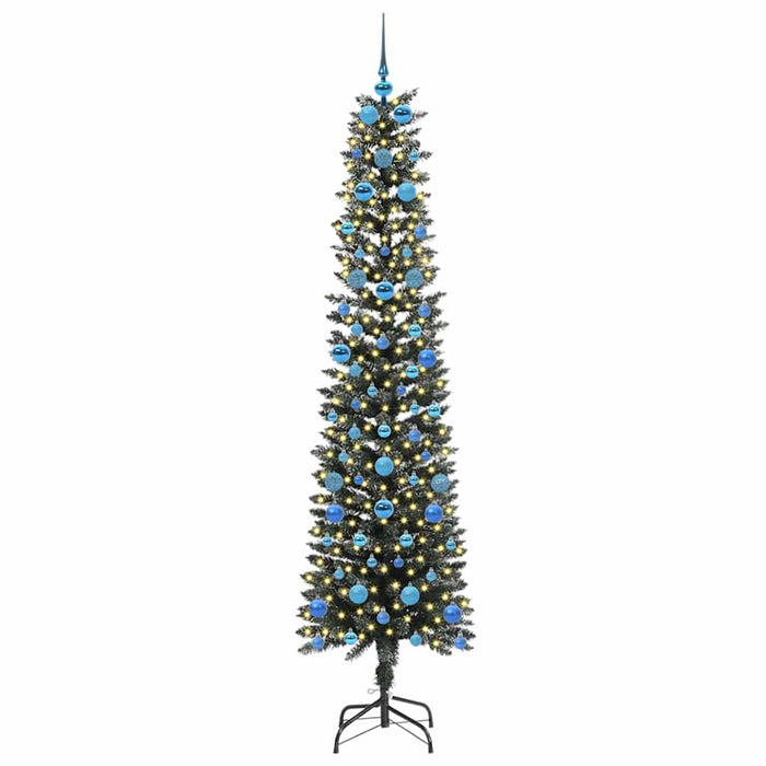 Albero di Natale Artificiale-Albero Natalizio con 300 LED Verde 210 cm 980631