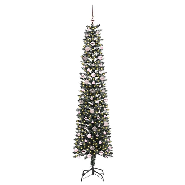 Albero di Natale Artificiale-Albero Natalizio con 300 LED Verde 240 cm 892441