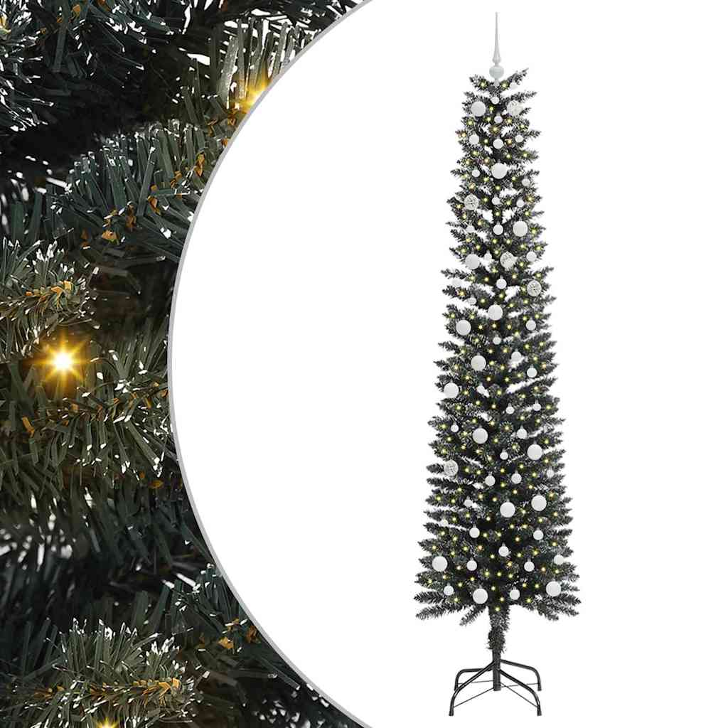 Albero di Natale Artificiale-Albero Natalizio con 300 LED Verde 240 cm 772152