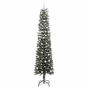 Albero di Natale Artificiale-Albero Natalizio con 300 LED Verde 240 cm 772152
