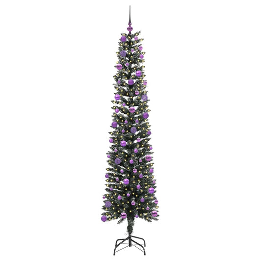 Albero di Natale Artificiale-Albero Natalizio con 300 LED Verde 240 cm 701512
