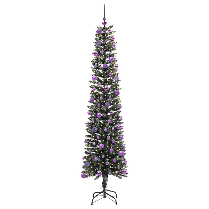 Albero di Natale Artificiale-Albero Natalizio con 300 LED Verde 240 cm 701512