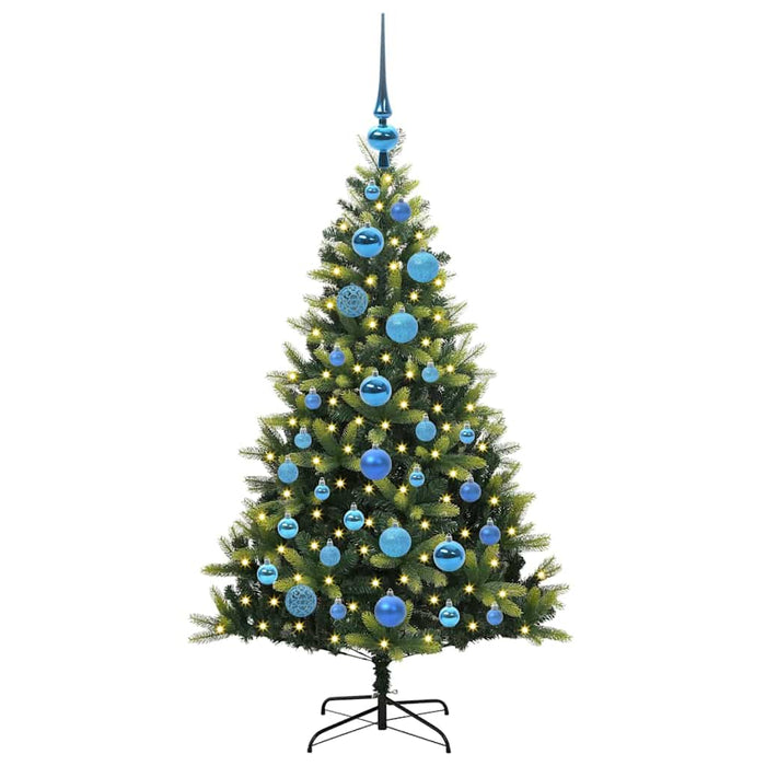 Albero di Natale Artificiale Pieghevole 150 LED Verde 120 cm 3395980