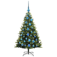 Albero di Natale Artificiale Pieghevole 150 LED Verde 120 cm 3395980