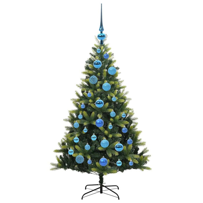 Albero di Natale Artificiale Pieghevole 150 LED Verde 120 cm 3395980