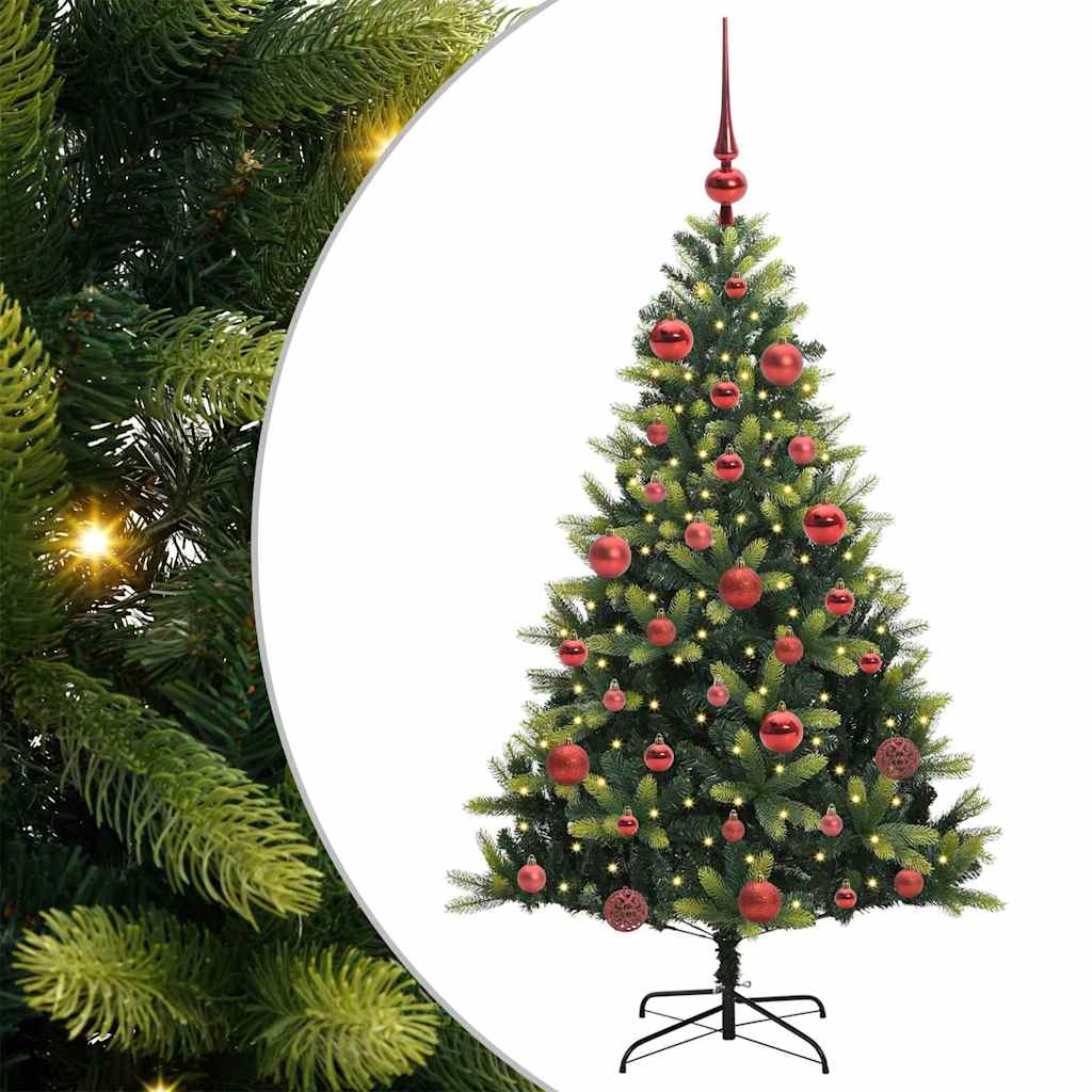 Albero di Natale Artificiale Pieghevole-Albero Natalizio 150 LED Verde 150 cm 199321